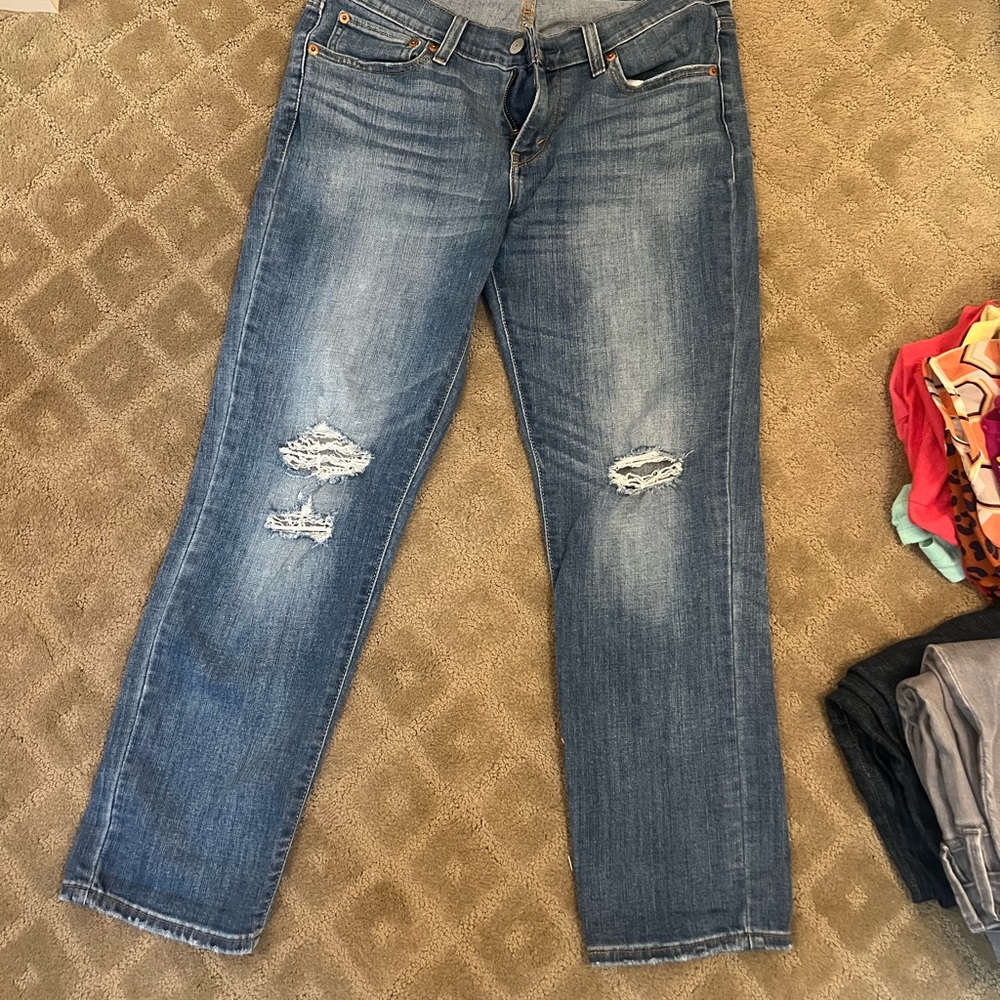 Levi's Boyfriend Fit Blue Jeans